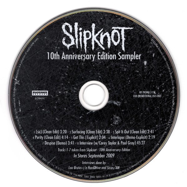 SLIPKNOT - Slipknot-10Th Anniversary Special Edition -  Music