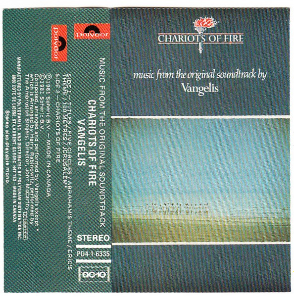 POLYDOR CT16335 CHARIOTS OF FIRE 1981 USA CASSETTE TAPE SOUNDTRACK VANGELIS 
