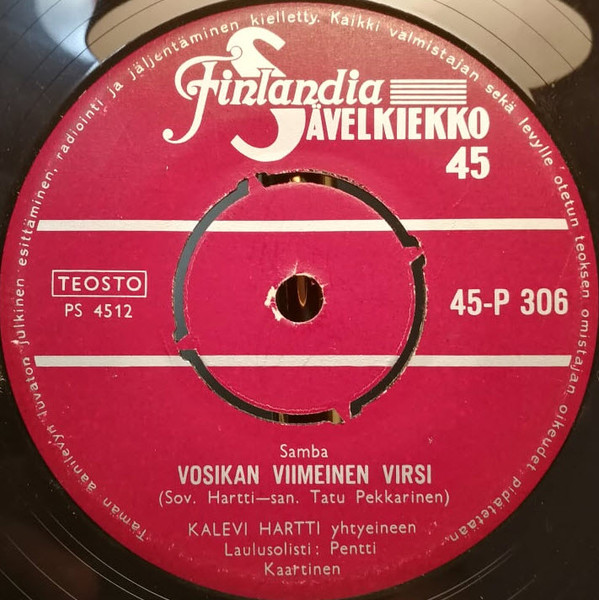 baixar álbum Kalevi Hartti - Aavikon Yö Vosikan Viimeinen Virsi