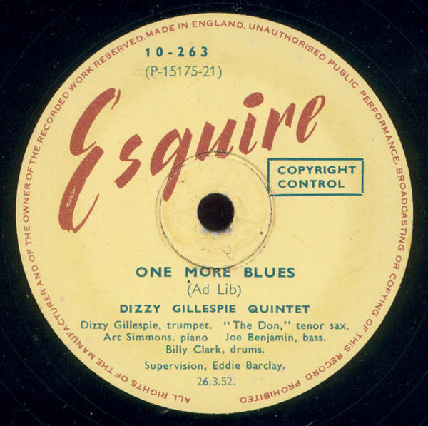 ladda ner album Dizzy Gillespie Quintet - Sleepytime Down South One More Blues