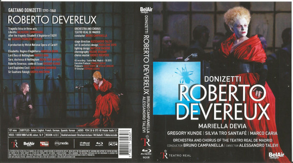 Gaetano Donizetti – Roberto Devereux (2016, Blu-ray) - Discogs