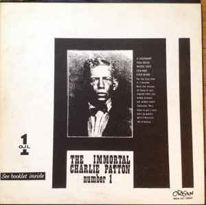 Charley Patton - The Immortal Charlie Patton Number 1 album cover