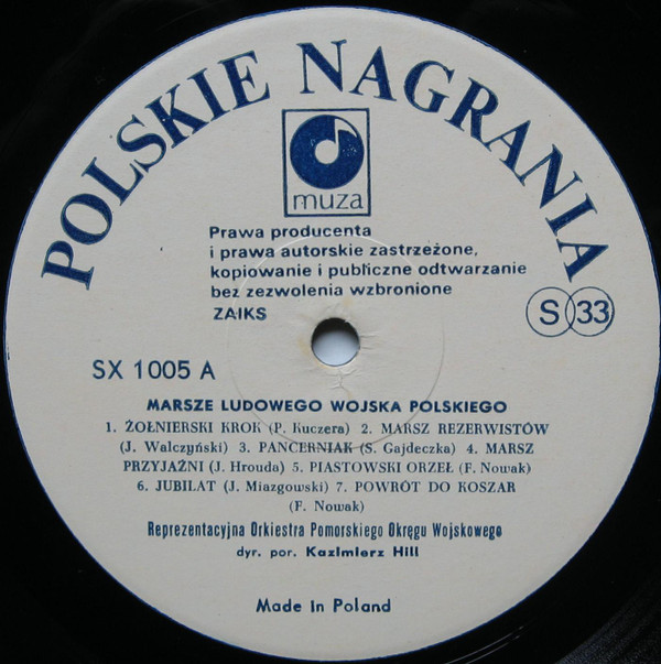 baixar álbum Orkiestra Reprezentacyjna Pomorskiego Okręgu Wojskowego - Marsze Ludowego Wojska Polskiego Piastowski Orzeł