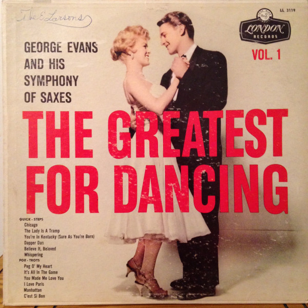 George Evans and His Symphony of Saxes – The Greatest For Dancing Volume 1  (1959