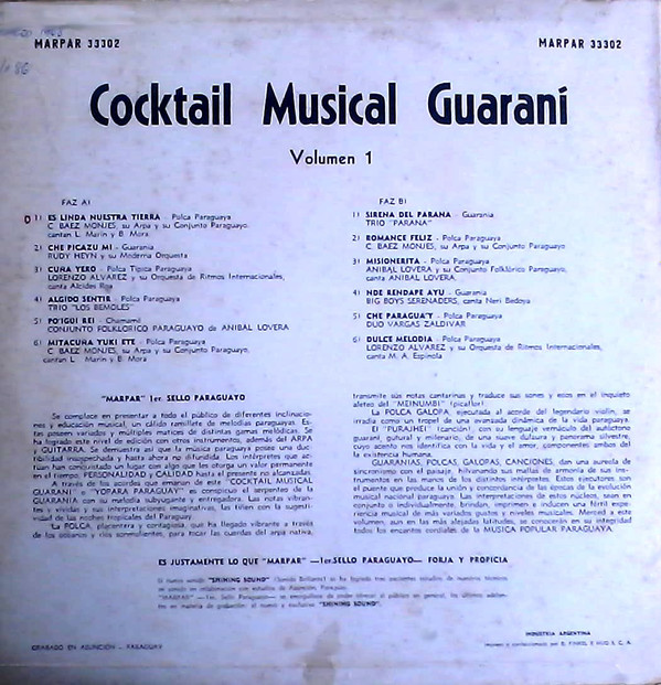 last ned album Various - Cocktail Musical Guaraní Volumen 1