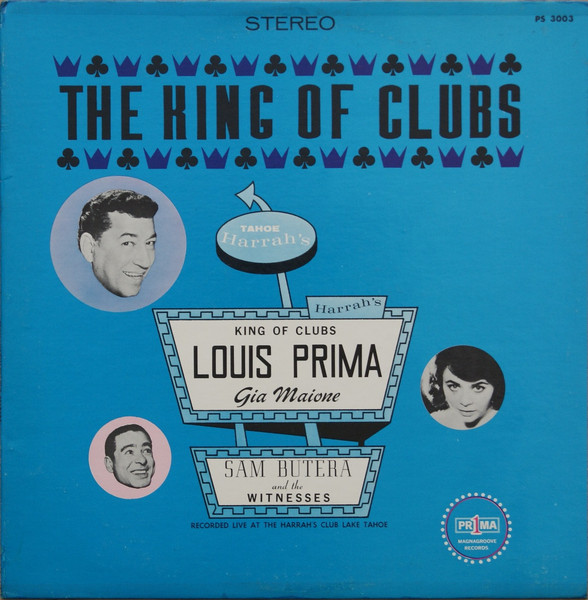 Louis Prima The Prima Generation 72 autographed vinyl VG