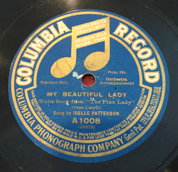télécharger l'album Columbia Quartette Idelle Patterson - Fairy Moon My Beautiful Lady