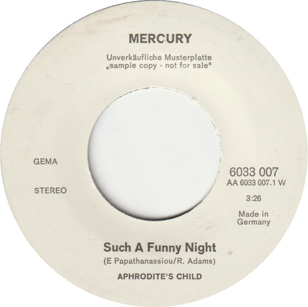 Aphrodite's Child – Such A Funny Night (1970, Vinyl) - Discogs