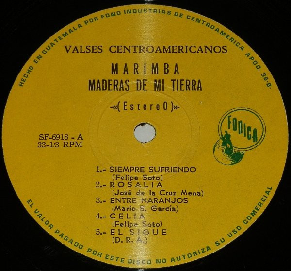 last ned album Marimba Maderas De Mi Tierra - Valses Centroamericanos