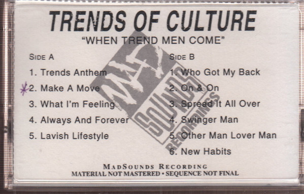 Trends Of Culture – When Trend Men Come (1995, Cassette