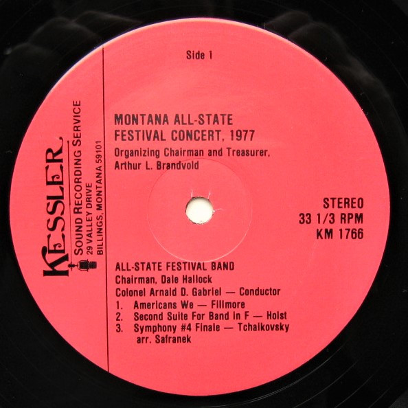 ladda ner album AllState Festival Band, AllState Festival Choir, AllState Festival Orchestra - Montana All State Festival Concert 1977