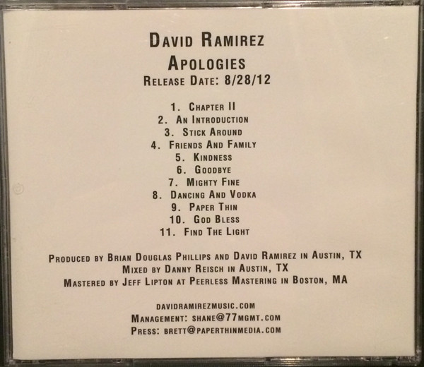 David Ramirez – Apologies CDr) -