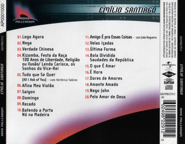 lataa albumi Emilio Santiago - Novo Millennium 20 Músicas Para Uma Nova Era