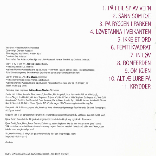 Album herunterladen Charlotte Audestad - På Feil Si Av Vein