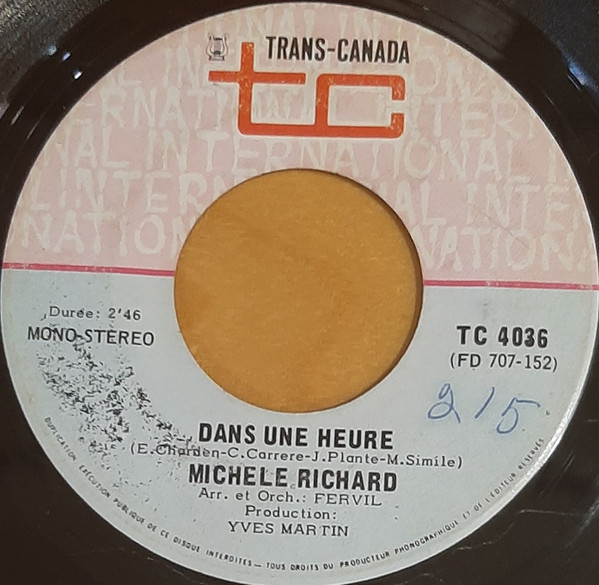 Michèle Richard - Mon Coeur D'Enfant | Trans-Canada (TC 4036) - 2