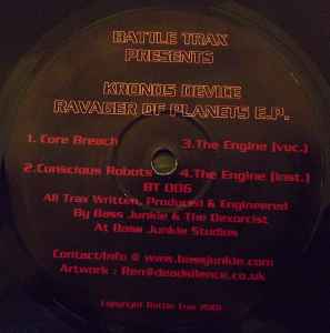Kronos Device - Ravager Of Planets E.P. album cover
