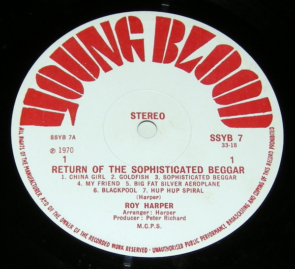 Roy Harper – Sophisticated Beggar (1967, Vinyl) - Discogs