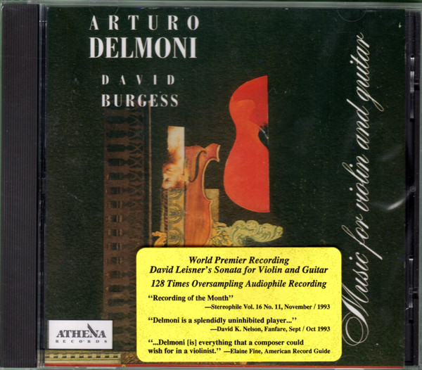 baixar álbum Arturo Delmoni, David Burgess - Music For Violin And Guitar