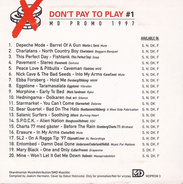 Album herunterladen Various - Dont Pay To Play 1 Md Promo 1997