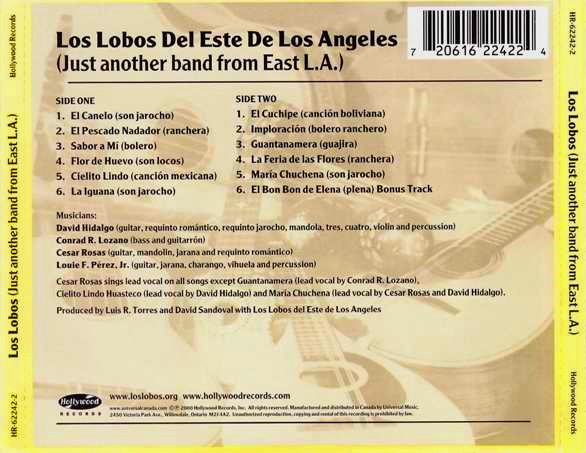 Los Lobos Del Este De Los Angeles – [Just Another Band From East .]  (2000, CD) - Discogs