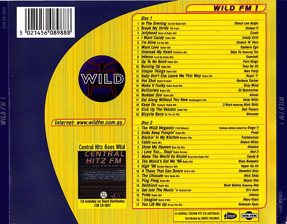 22/01/2023 - Wild FM 1 (2 x CD, Compilation)(Central Station – CSR CD 5049)  1997  (FLAC ) MS5qcGVn