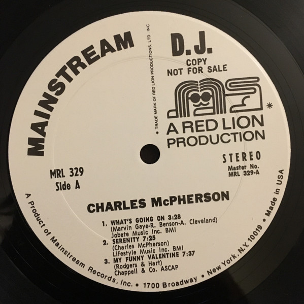 descargar álbum Charles McPherson - Charles McPherson
