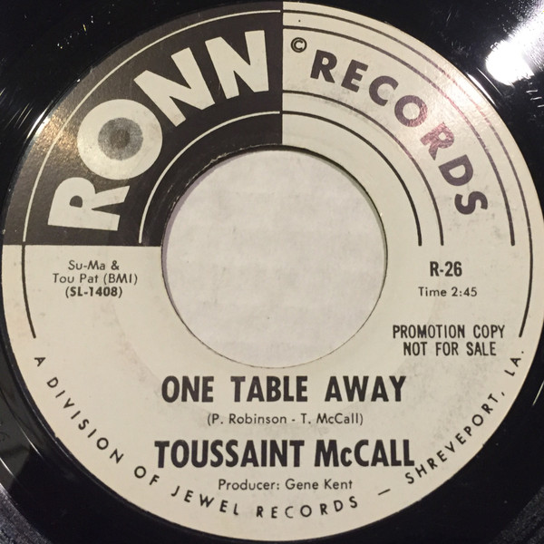 lataa albumi Toussaint McCall - One Table Away My Love Is A Guarantee