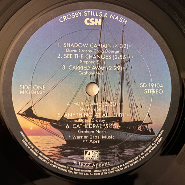 Crosby, Stills & Nash - CSN | Atlantic (SD 19104) - 5