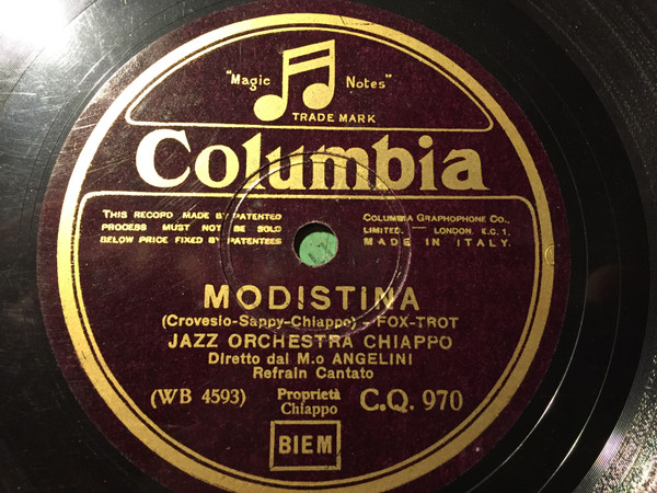 télécharger l'album Jazz Orchestra Chiappo - Modistina Mal De Amor