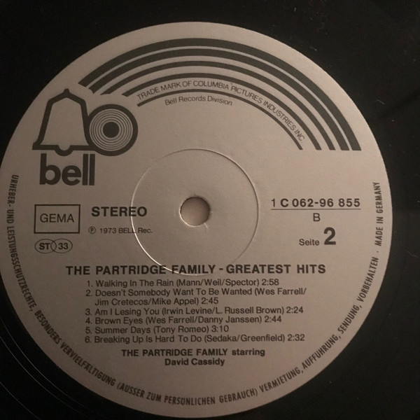 descargar álbum The Partridge Family - Greatest Hits with David Cassady