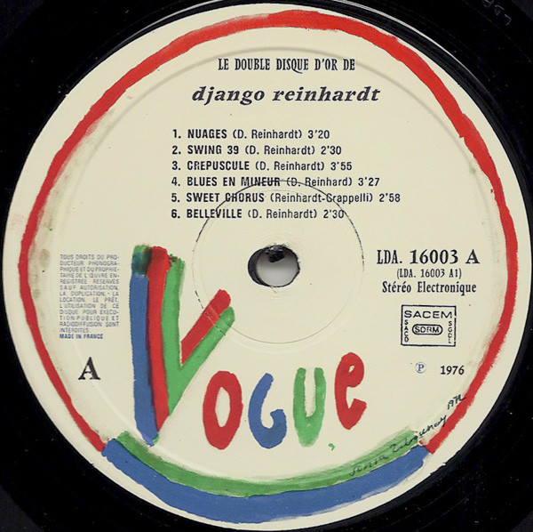 Album herunterladen Django Reinhardt - Le Double Disque DOr De Django Reinhardt