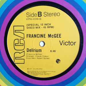Francine McGee - Feel'in Good / Delirium album cover