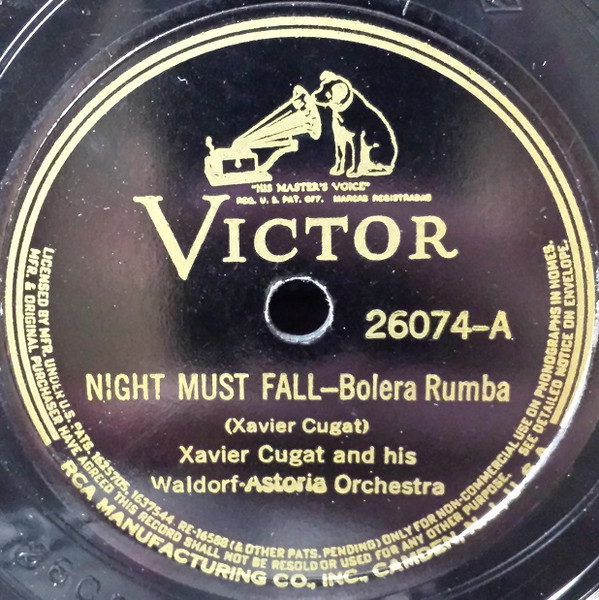 ladda ner album Xavier Cugat And His WaldorfAstoria Orchestra - Night Must Fall Cui Cui