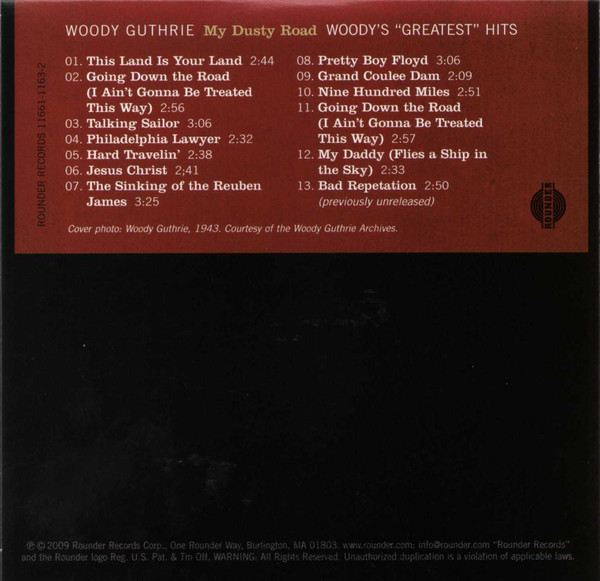 last ned album Woody Guthrie - My Dusty Road Woodys Greatest Hits