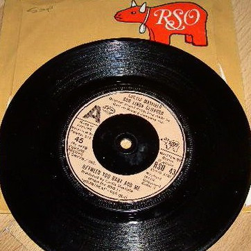 Curtis Mayfield/Linda Clifford 45 Between You Baby And Me PROMO RSO