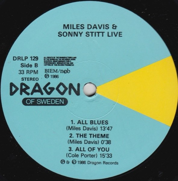 télécharger l'album Miles Davis & Sonny Stitt - Live In Stockholm 1960