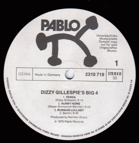 Dizzy Gillespie's Big 4 - Dizzy Gillespie's Big 4 | Releases | Discogs