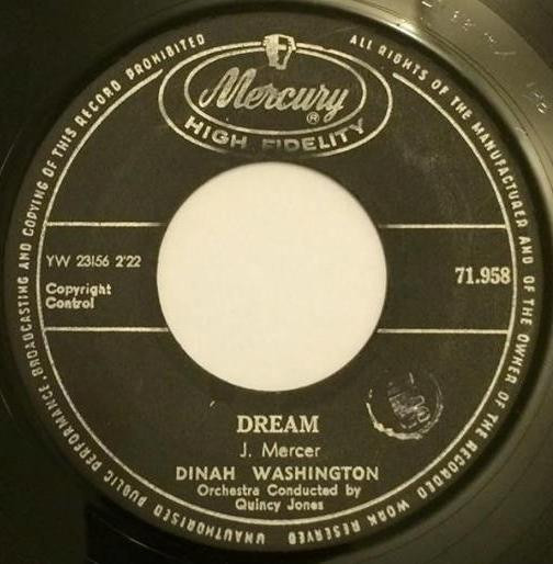 Dinah Washington – Dream (1962, Vinyl) - Discogs