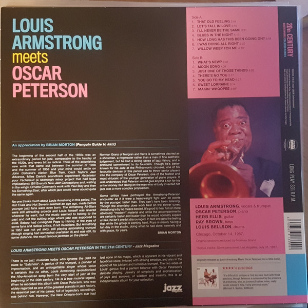Louis Armstrong , Oscar Peterson - Louis Armstrong Meets Oscar Peterson | 20th Century Masterworks (350204) - 3