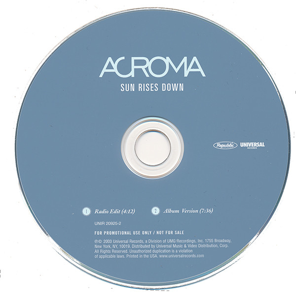 ladda ner album Acroma - Sun Rises Down
