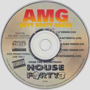 AMG Featuring Pee Bee Flexzure – Butt Booty Naked (1994, CD) - Discogs