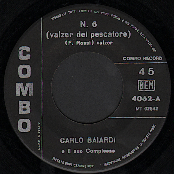Album herunterladen Carlo Baiardi E Il Suo Complesso - N 6 Valzer Del Pescatore Stravigliacca