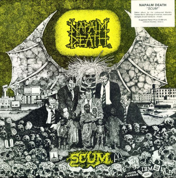 Napalm Death – Scum (1987, Orange Cover, Vinyl) - Discogs