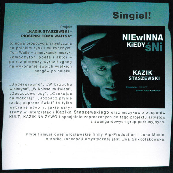 last ned album Kazik Staszewski - Bourbon Mnie Wypełnia