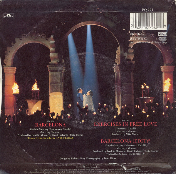 Freddie Mercury & Montserrat Caballé – Barcelona (1992, Vinyl
