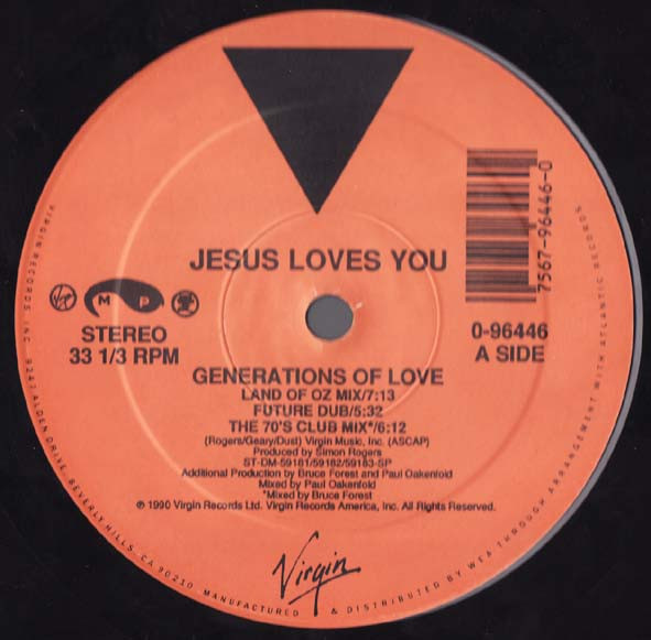 Jesus Loves You – Generations Of Love (Remix) (1991, Gatefold 