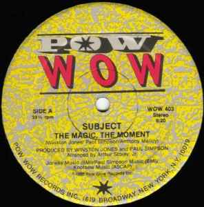 Subject - The Magic, The Moment album cover