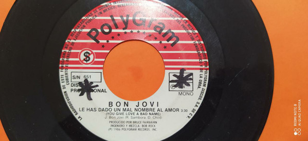 Bon Jovi - You Give Love A Bad Name | Releases | Discogs