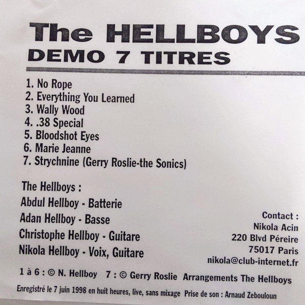 lataa albumi The Hellboys - Demo 7 Titres