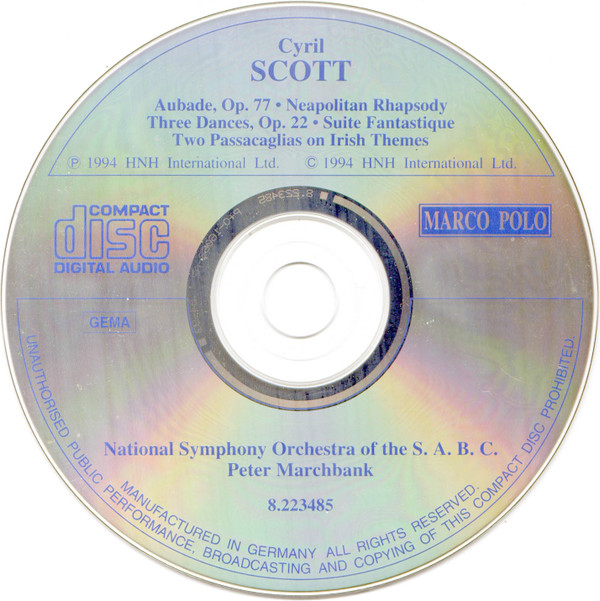 Album herunterladen Cyril Scott, Peter Marchbank, National Symphony Orchestra Of The SABC - Orchestral Works
